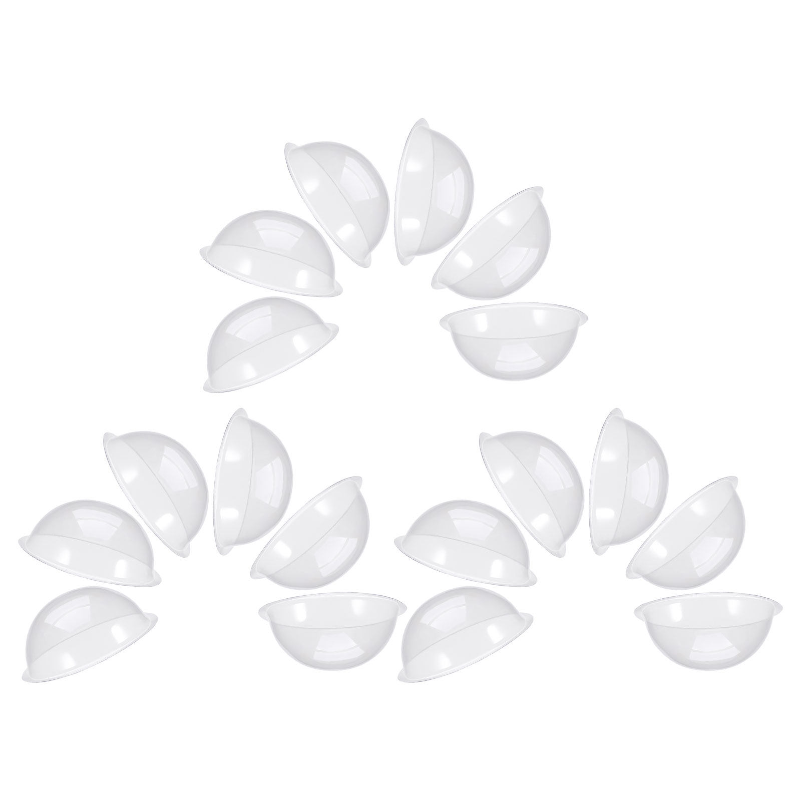18 Pcs Clear Plastic Snow Glob - Plastic Dome Clear 评论和价格