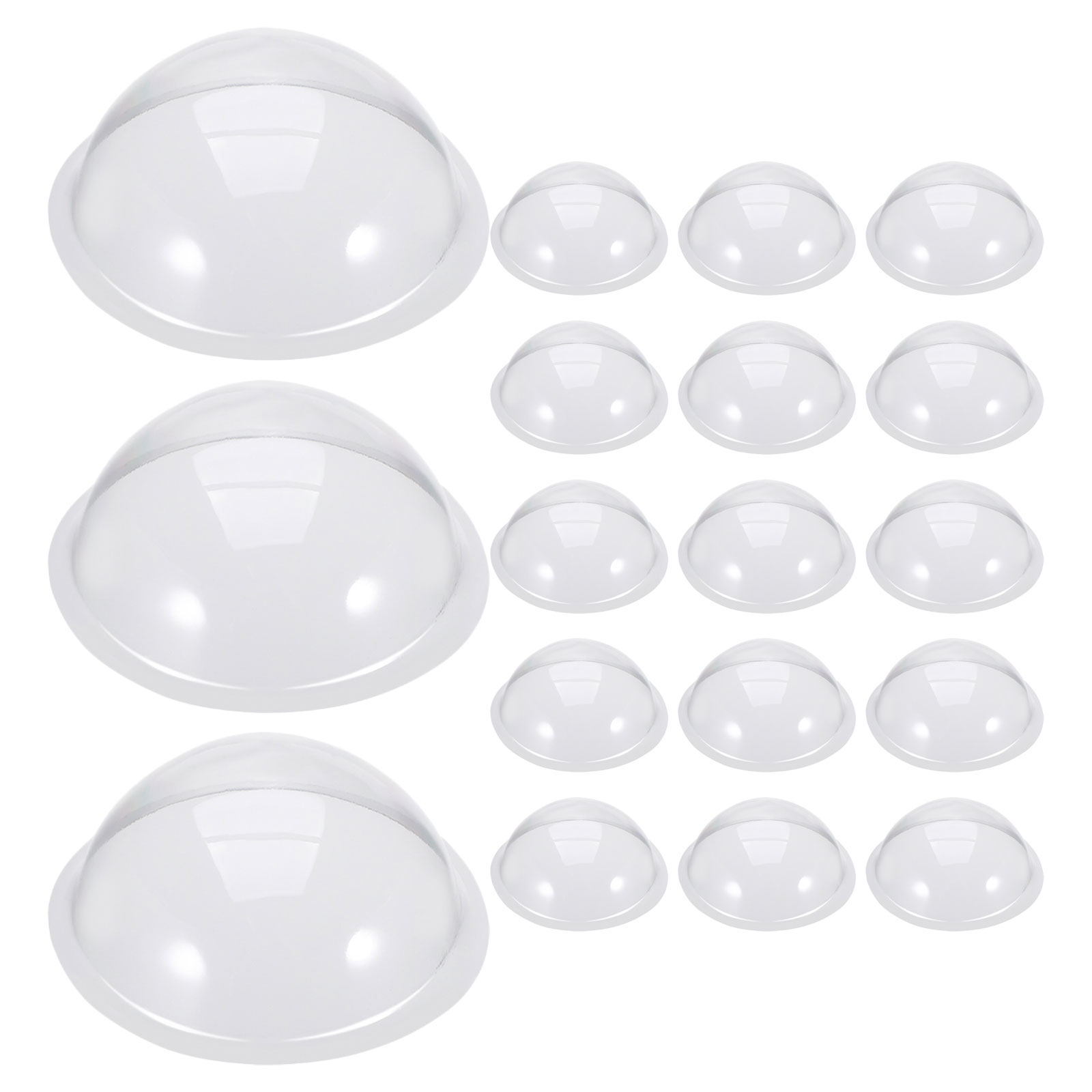 18 Pcs Clear Plastic Snow Glob - Plastic Dome Clear 评论和价格